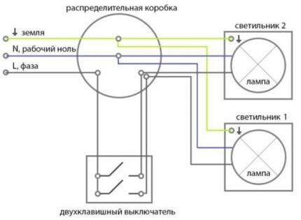 Схема подключения двухклавишного выключателя и пошаговое руководство по его установке