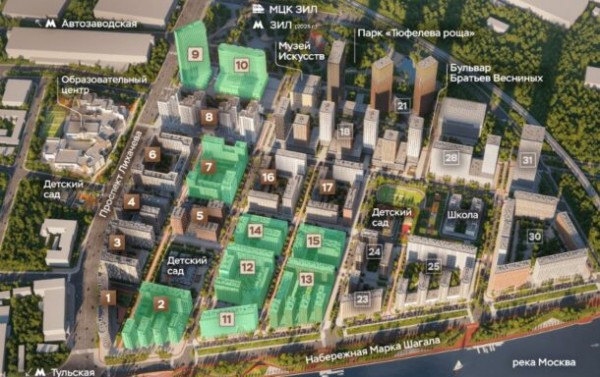 ТОП-7 новостроек в Москве с видом на реку (на начало 2023 года)