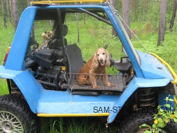 Самодельный автомобиль с 4 ведущими и управляемыми колёсами (24 фото)