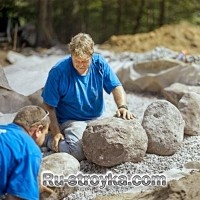 Как построить каменную стену.