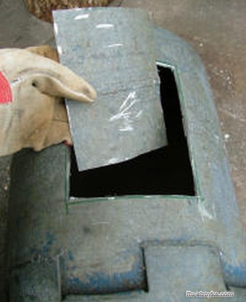 Изготовление печки из старого газового баллона.