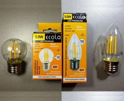 Светодиодные лампы Ecola (Экола): обзор линейки, преимущества и недостатки, отзывы потребителей
