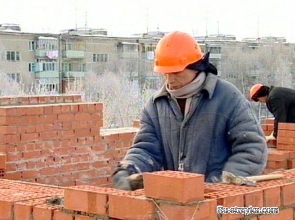 Каменные работы в зимних условиях.