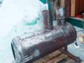 Печь из газового баллона с теплообменником (греет люто)