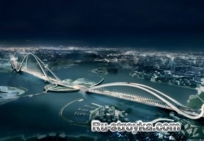 Подвесной мост в Дубайях.