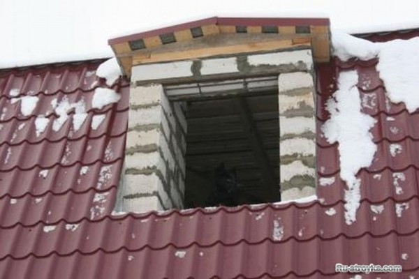 Обшивка крыши дома
