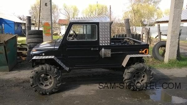 Самодельный автомобиль ЛуАЗ &laquo;Луноход&raquo; с дизельным двигателем
