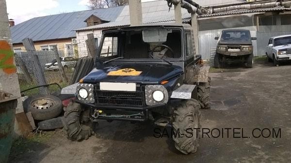 Самодельный автомобиль ЛуАЗ &laquo;Луноход&raquo; с дизельным двигателем