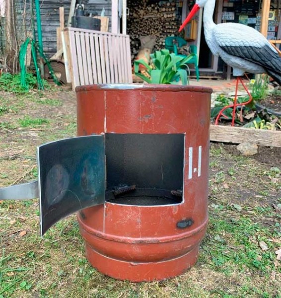 Сделал печь под казан из газового баллона: фото, описание изготовления